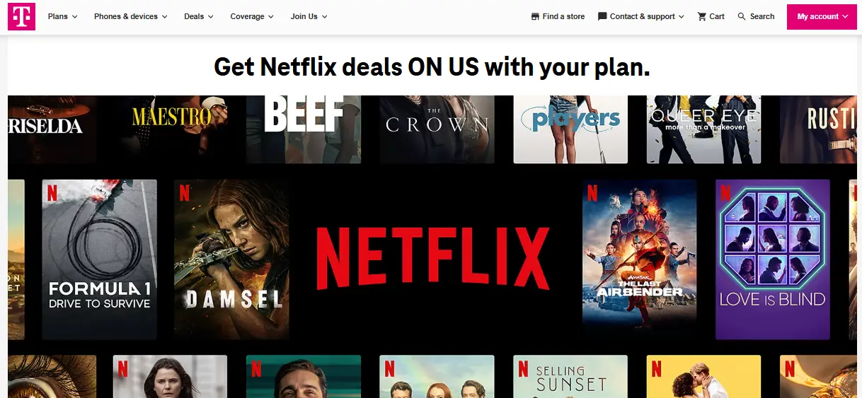 access Netflix for free with T- mobile’s